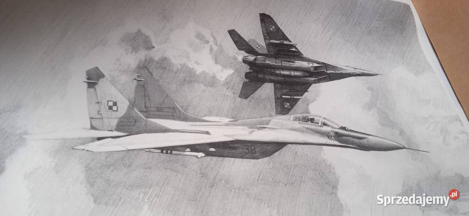 Reprodukcja plakatu lotniczego Świdnica