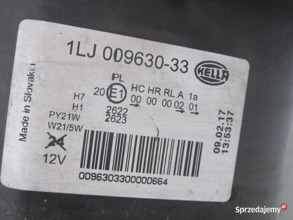 OPEL INSIGNIA A I 11r lampa lewa przód 16886201 świętokrzyskie sprzedam
