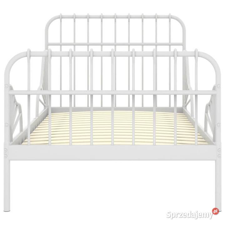 vidaXL Przedłużana rama łóżka biała metalowa Warszawa