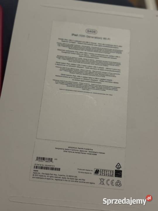 Apple iPad 10 gen 109 64GB Pink 2 etui rysik 64GB Andrychów