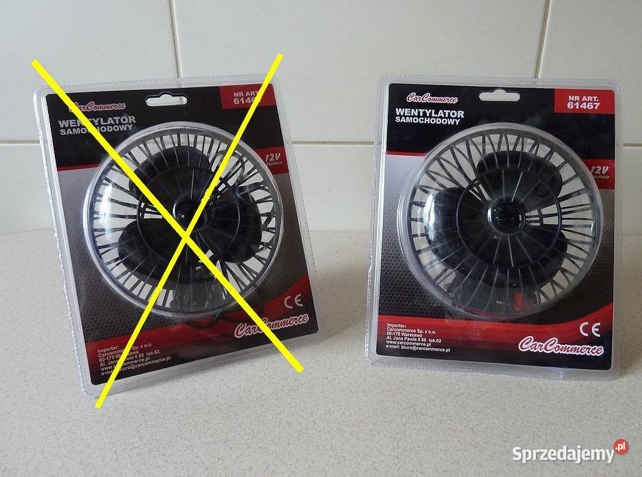 Wentylator Samochodowy Obrotowy 12V NOWY wi Pozostałe Rzeszów