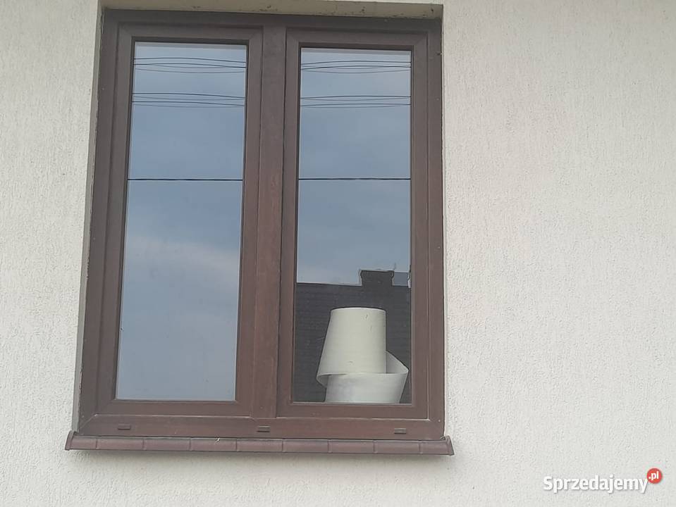 Okno z demontażu używane kolor orzech szerokie Wietlin Trzeci
