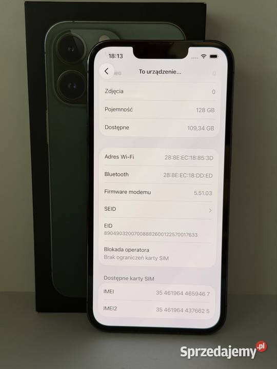 iPhone 13 Pro 128GB 100 Kondycja Kalisz