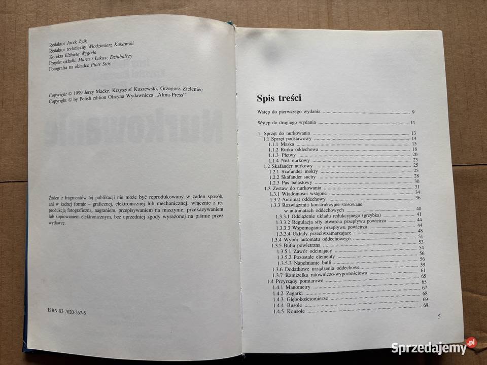 Książka Nurkowanie Wydanie z 1999 Bytom