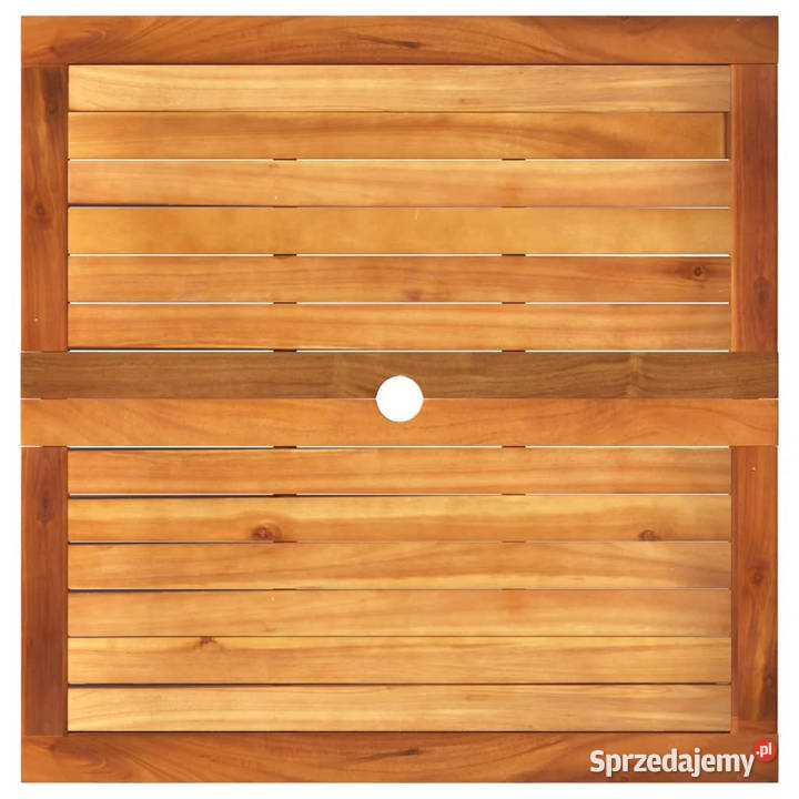 Stolik ogrodowy szary 80x80x74 polirattan i
