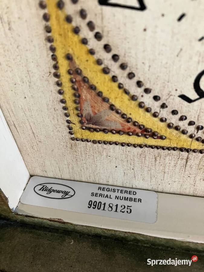 Piękny bogaty drewniany zegar stojący Ridgeway Nisko