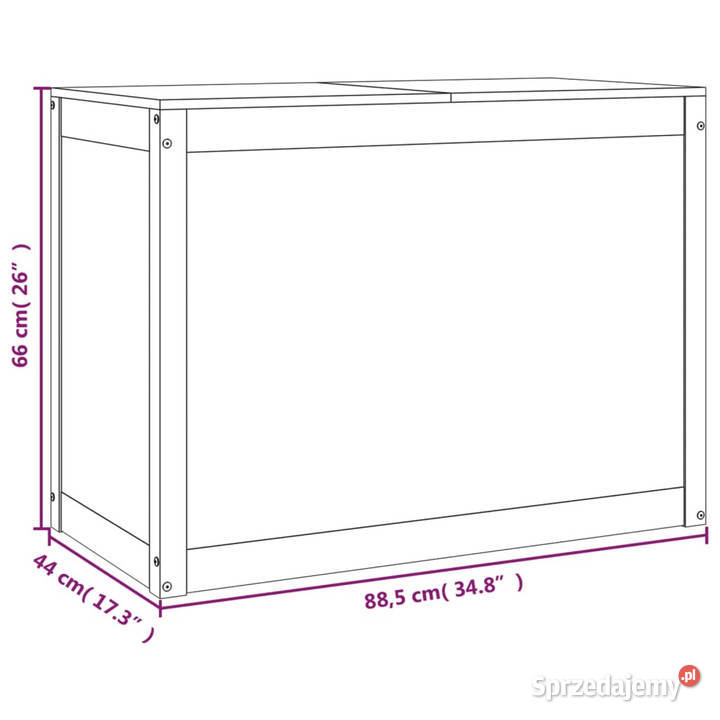Skrzynia na pranie 885x44x66 lita sosna WM823569 Warszawa