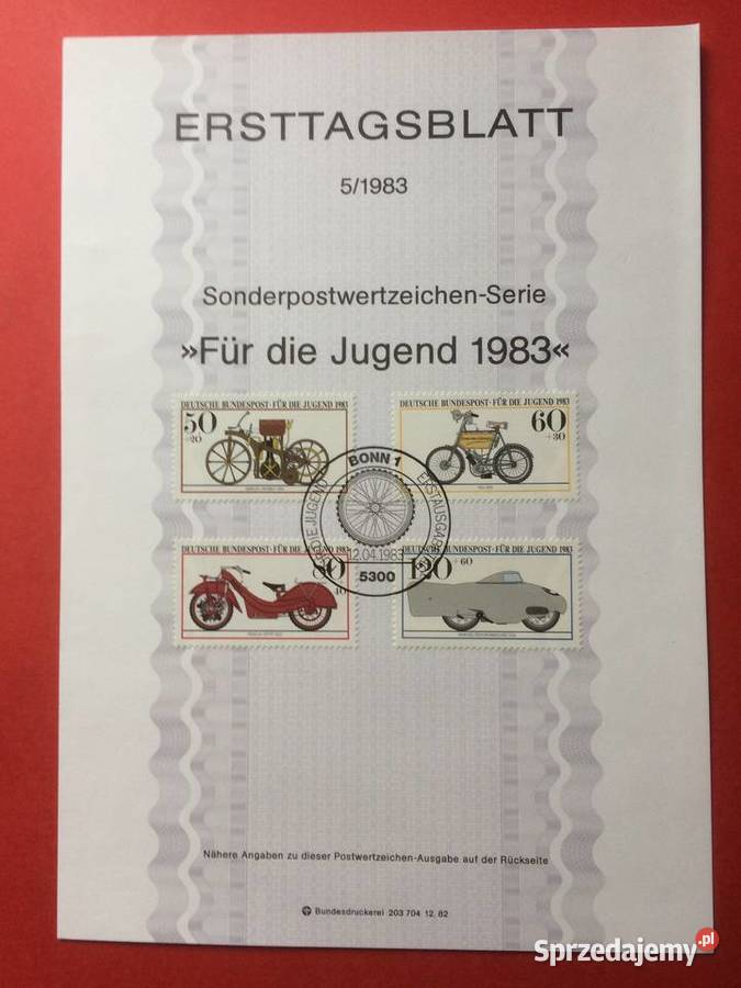 559 Niemieckie Specjalne Znaczki Pocztowe Filatelistyka Szczecin