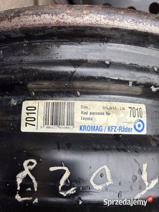 Felgi stalowe Toyota Yaris 4x100 14 na sztuki śląskie Mikołów sprzedam