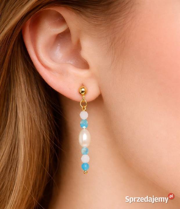 KOLCZYKI SZTYFTY NATURALNE PERŁY SŁODKOWODNE Kolczyki Wrocław