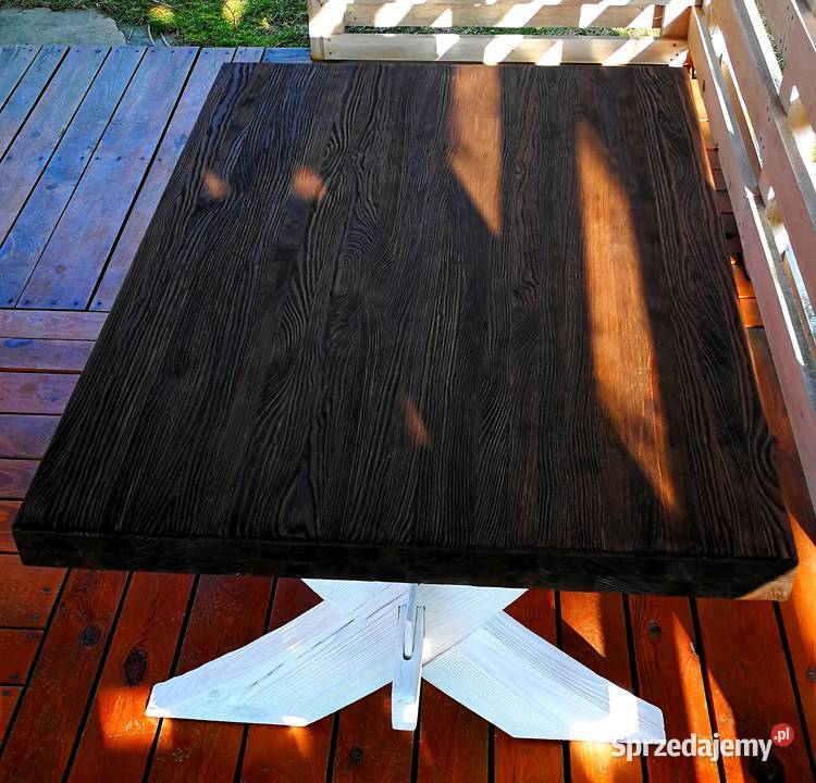 Ława drewniana postarzana stolik kawowy 70cm