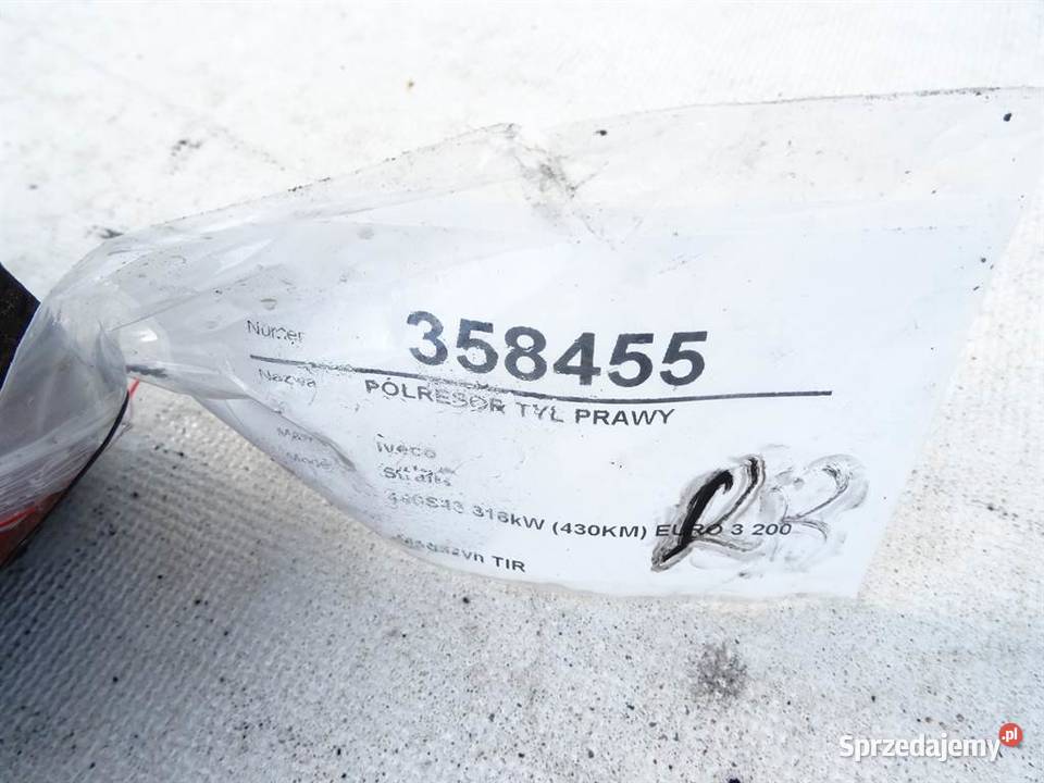 PÓŁRESOR TYŁ PRAWY IVECO STRALIS I RESOR TYLNY podkarpackie