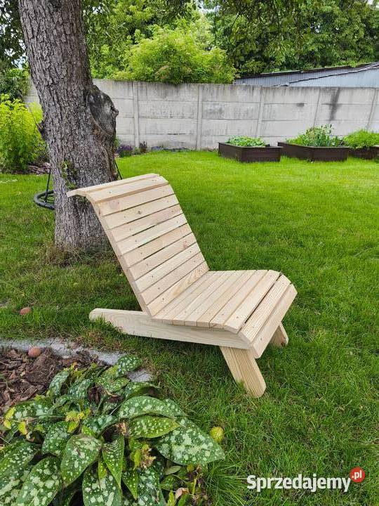 Krzesło fotel drewniany na taras Warszawa