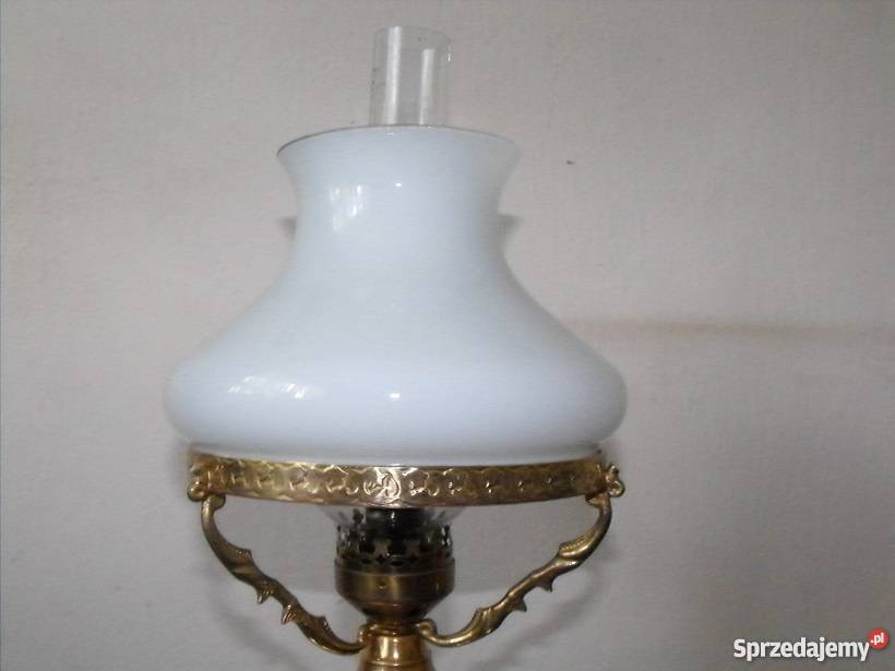 Mosiężna lampa gabinetowa w stylu lampy naftowej łódzkie