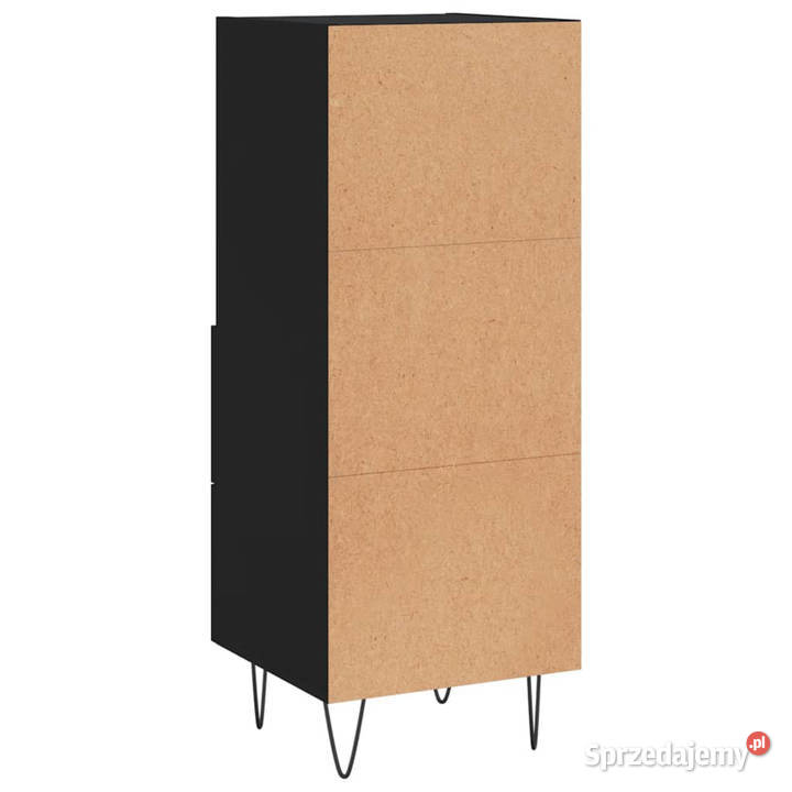 Szafka czarna 345x34x90 materiał drewnopochodny sprzedam