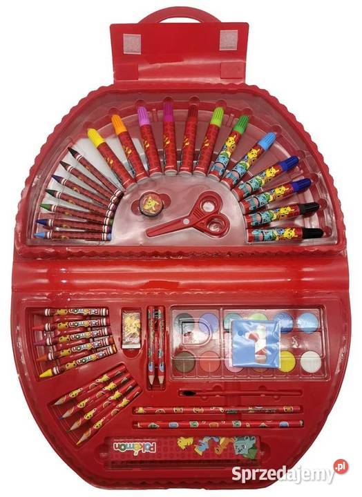 Kredki Farbki Flamastry Pokemon Pikachu Zestaw Mogilany