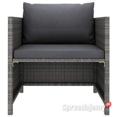 vidaXL Sofa ogrodowa z poduszkami szara Warszawa