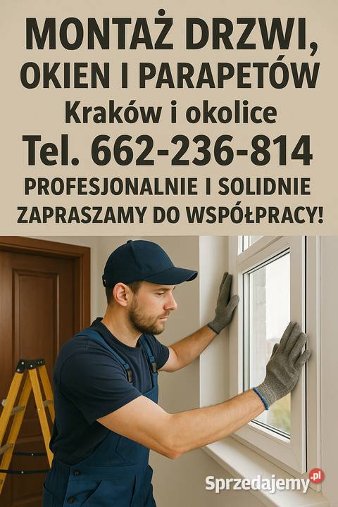 Montaż okien drzwi wewnętrznych i zewnętrznych Kraków