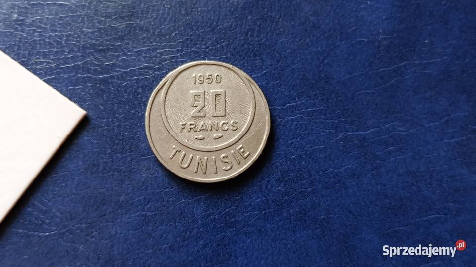Stare monety 20 frank 1950 Tunezja Lesko