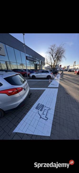 Oznakowanie poziome znaki malowanie pasów linii Usługi