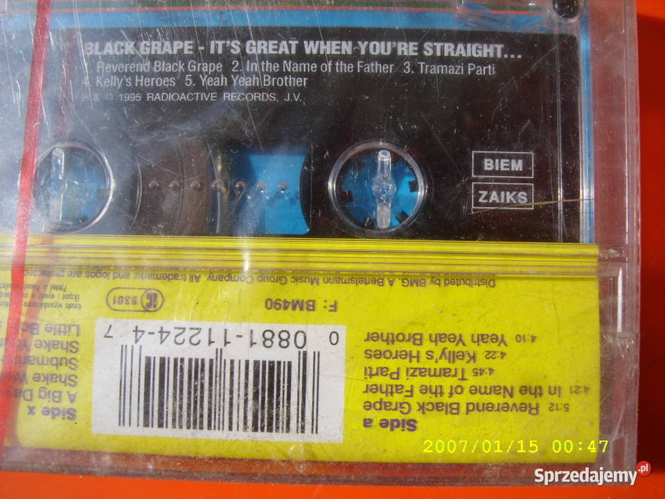 BLACK GRAPE YRAH Kaseta dolnośląskie Wołów