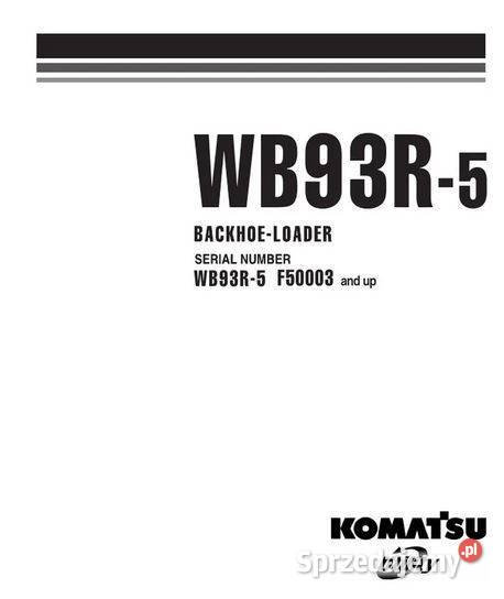 Komatsu WB93R5 katalog części zamiennych Kielce