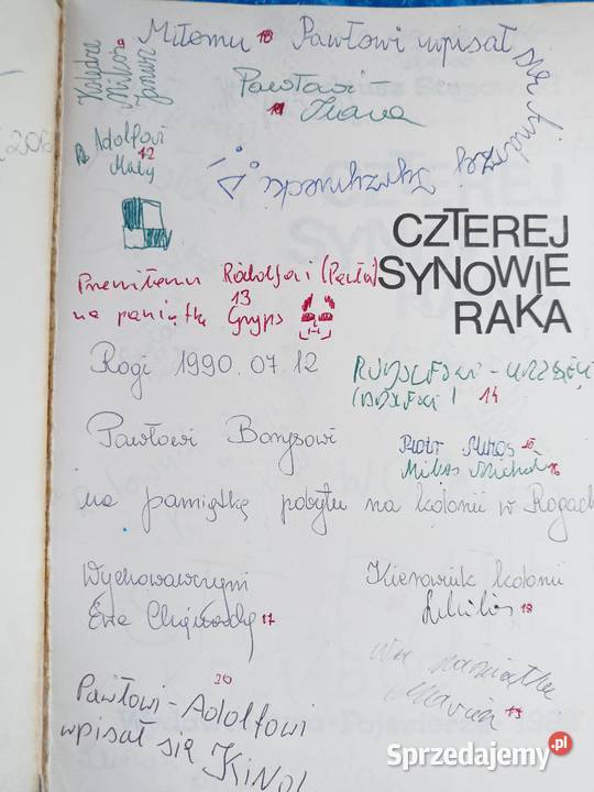 Czterej synowie raka książki Trójmiasto szkolne Gdańsk