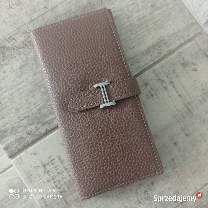 Portfel ala Hermes bezowy