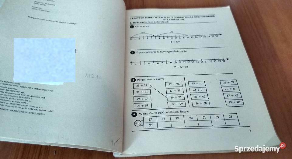 Ćwiczenia matematyczne klasy 3 Tadeusz Jóźwicki Gdańsk sprzedam