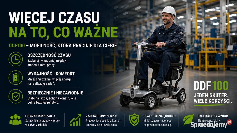 Skuter inwalidzki pracowników halowych ochrony Warszawa