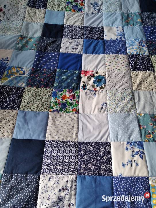 Narzuta patchwork 145205 Błękitna łąka Olsztyn