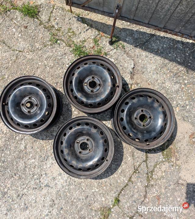 Komplet felg stalowych 15 Fiat 4x100 ET43 OEM Dąbrowa Górnicza