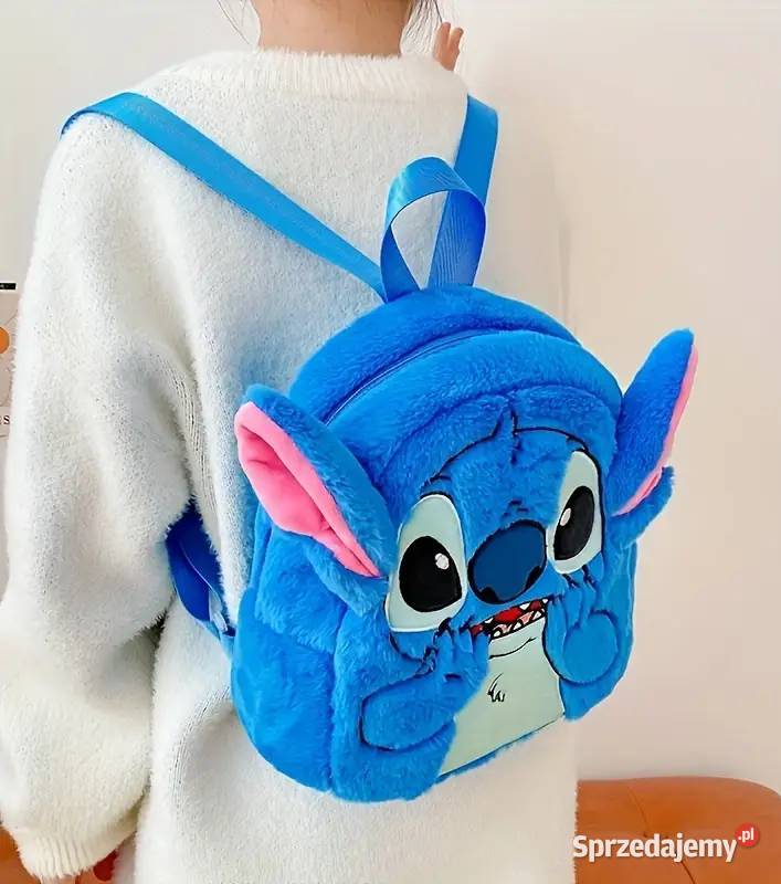 Plecak pluszowy dzieci STITCH Niebieski AS Płock