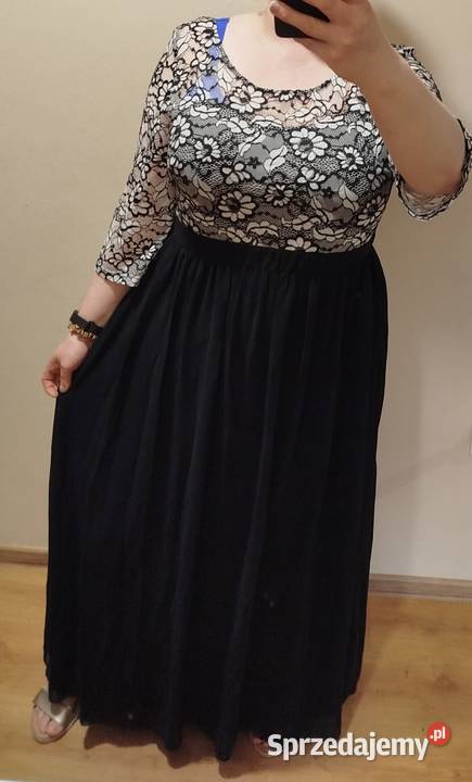 Suknia wieczorowa rozmiar 5456 czarny Biecz sprzedam