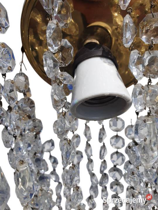 Stara lampa żyrandol Jabloneck Sklrny Nov Bydov Cieszyn