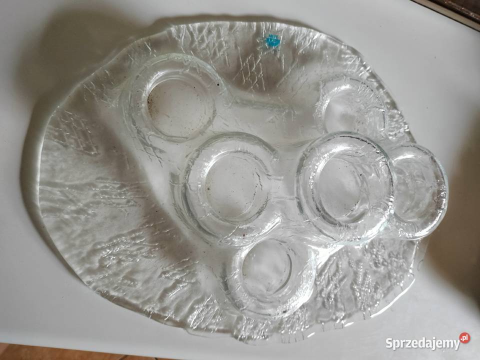 Świecznik patera lawa rzeźba Meri Lasi Choszczno