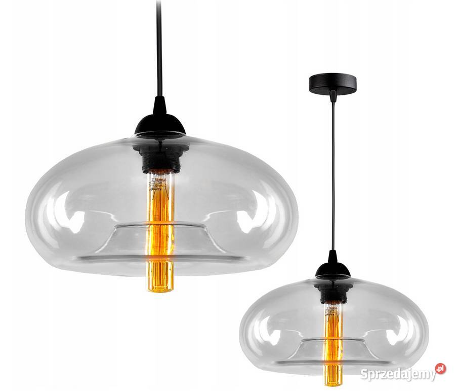 LAMPA WISZĄCA SUFITOWA ŻYRANDOL Szklana Kolory Oświetlenie podlaskie Choroszcz