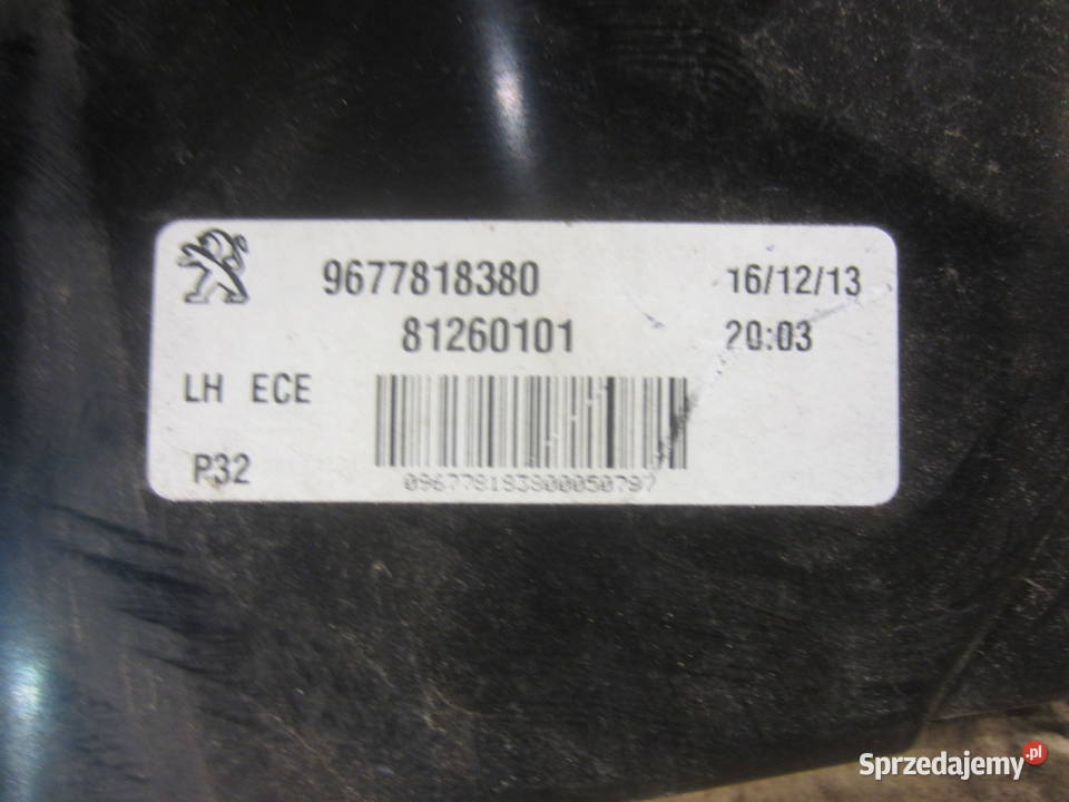 Lampa lewa tył tylna klapy Peugeot 308 2013 HB Motoryzacja Szczecin sprzedam