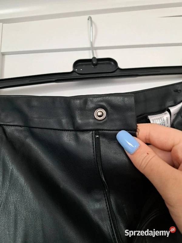Spodnie skórzane Zara elegancja i charakter S pomorskie sprzedam