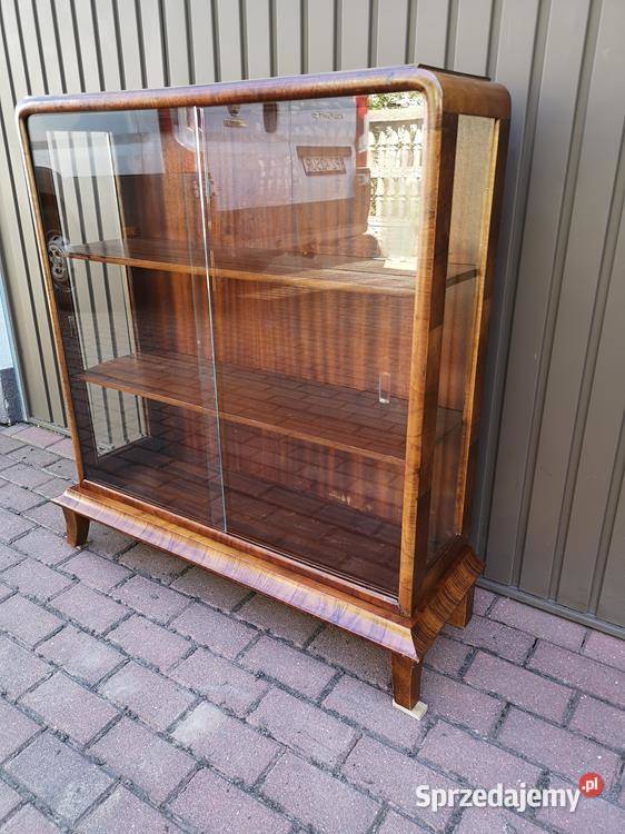 Witryna Serwantka Biblioteka ARTDECO Orzech