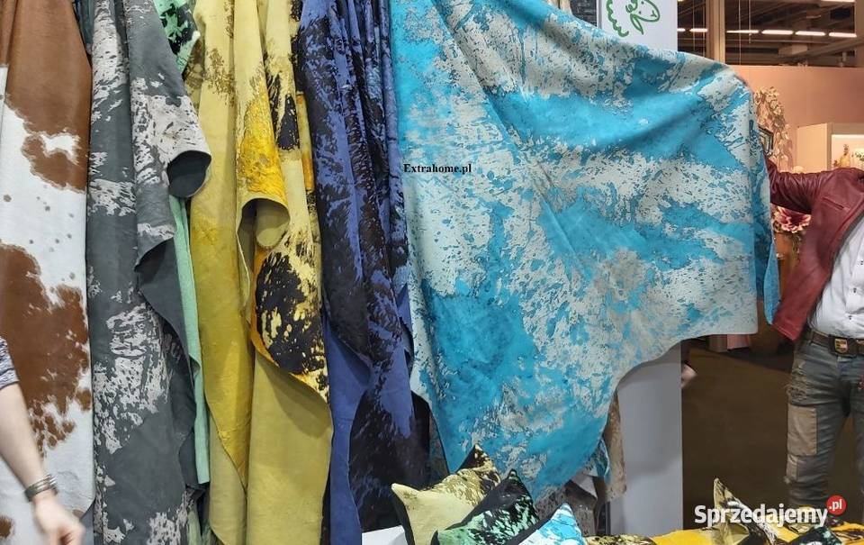 Luksusowy dywan ze skóry bawolej stylizowany