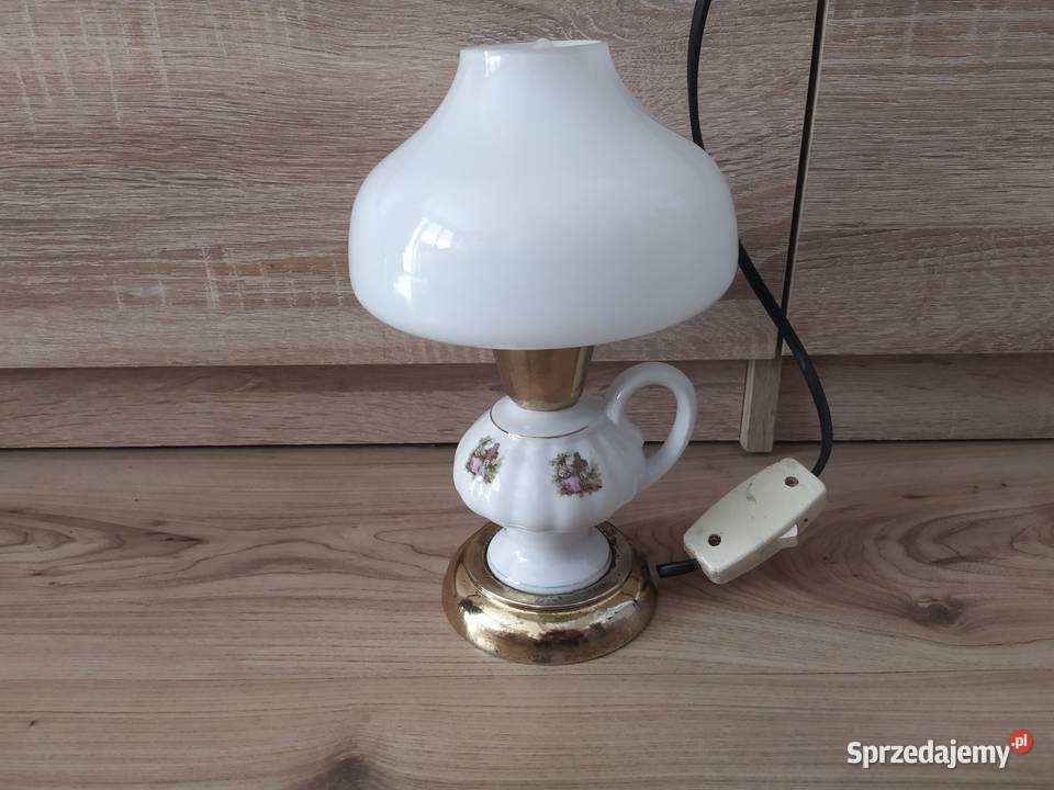 Lampka nocna stołowa ceramiczna Polam Poznań Pruszków