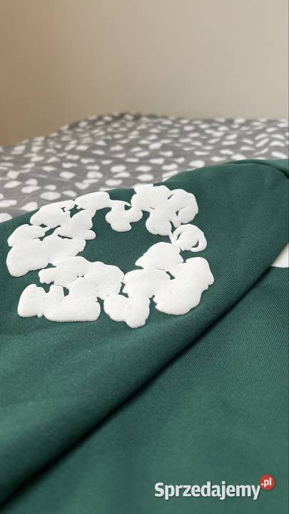 Green hoodie denim tears Olkusz