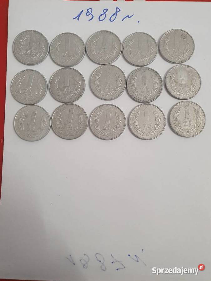 Monety aluminiowe 1 1988r Grójec