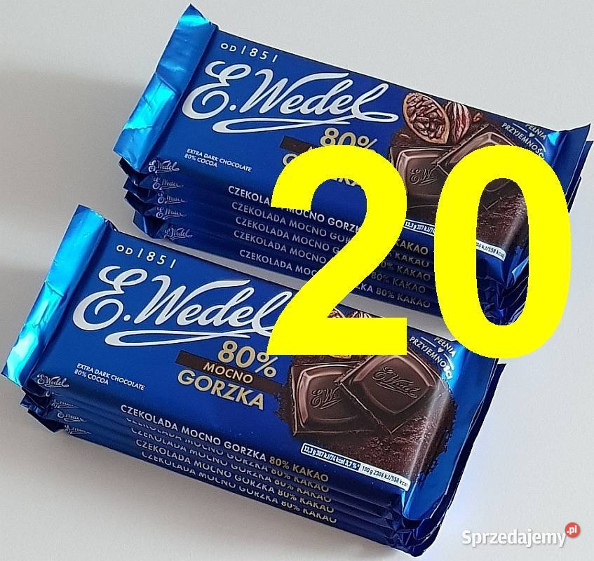 Czekolada gorzka 30 sztuk Wedel Gorzów Wielkopolski