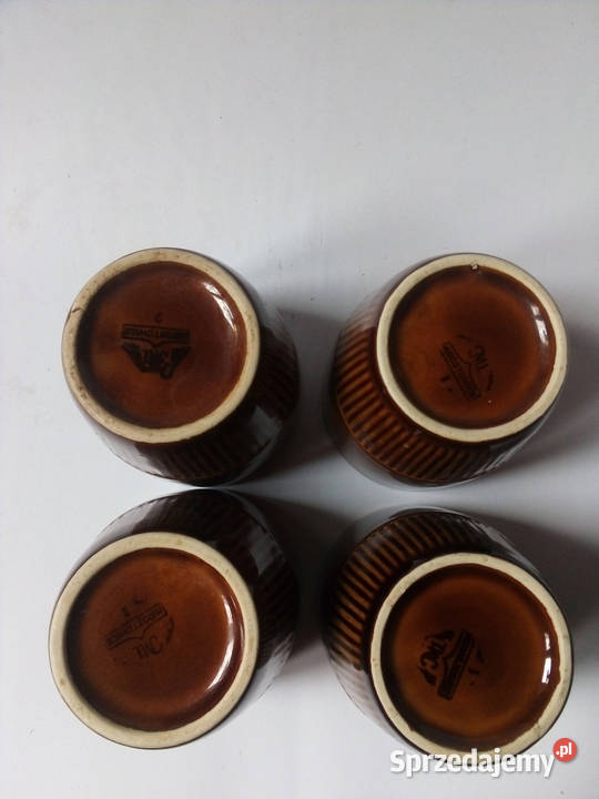 4 kubki Zośka Mirostowice vintage PRL Częstochowa sprzedam