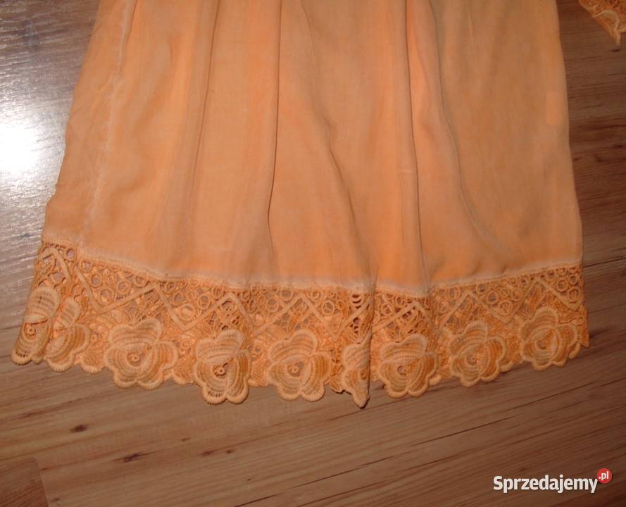 FASHION pomarańczowa hiszpanka hafty Nowa LXL Bez wzoru Odzież damska wielkopolskie Rawicz