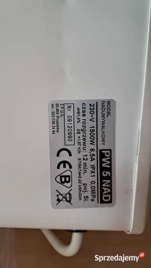 Bojler 5l bezciśnieniowy śląskie Katowice