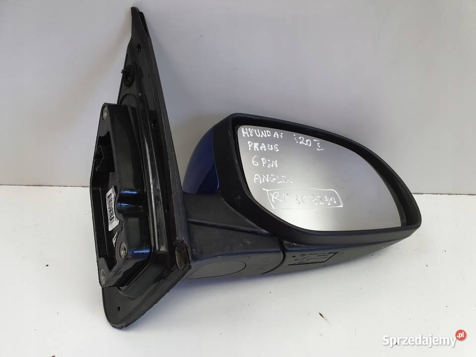 LUSTERKO PRAWE Hyundai i20 I PASAŻERA Rudka