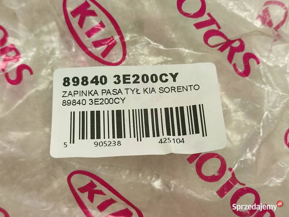 ZAPINKA PASA TYŁ KIA SORENTO JC BL 20022009